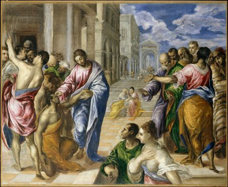 El Greco, Jésus guérit l'aveugle né, ca 1570, Metropolitan NY