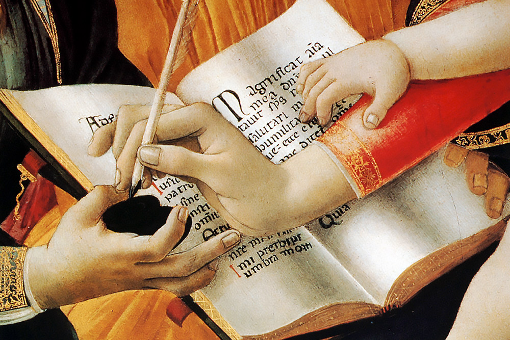 1481-1485, La Madone du Magnificat - tondo - détrempe sur bois - musée des Offices, Florence