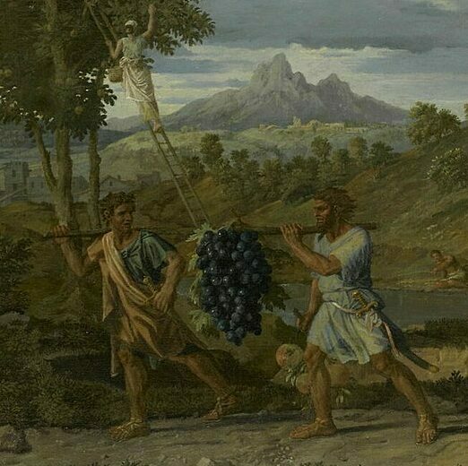 Nicolas Poussin, L'Automne (détail), 1664, Musée du Louvre