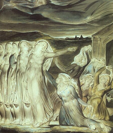 William Blake, La Parabole Des Vierges Sages Et Des Vierges Folles, 1822, Galerie Tate, Londres