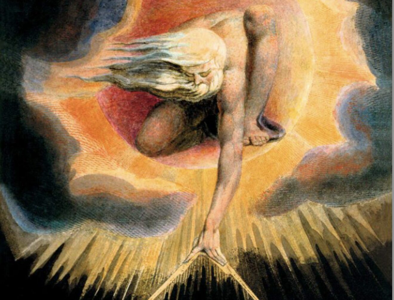William Blake Le Dieu Arcitecte Détail