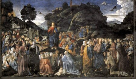 Cosimo Rosselli Le Sermon Sur La Montagne ~1431 32, Chapelle Sixtine Rome