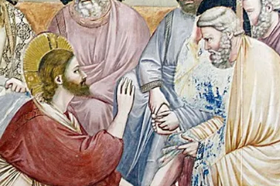 Lavement Des Pieds Giotto Detail