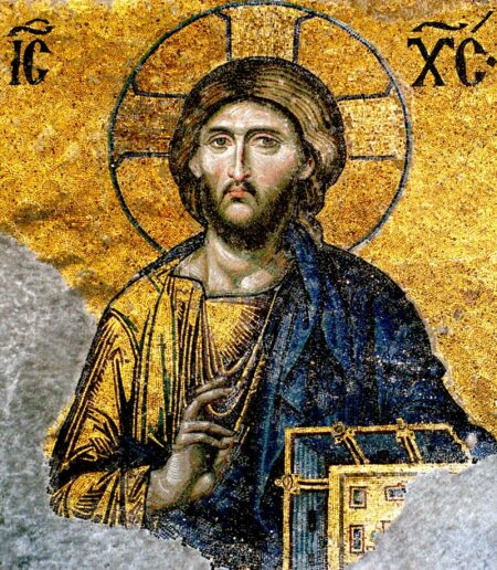 Représentation Du Christ, Mosaïque De La Déisis, 13e S., Basilique Sainte Sophie, Istanbul