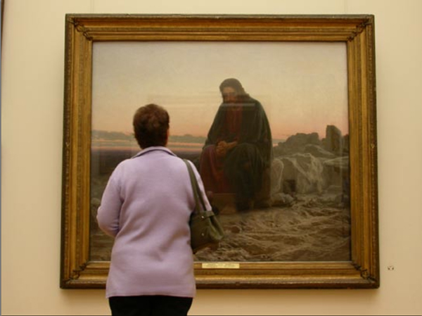 Jean-Pierre Porcher (2010) / Ivan Kramskoï (1872). Le Christ au désert