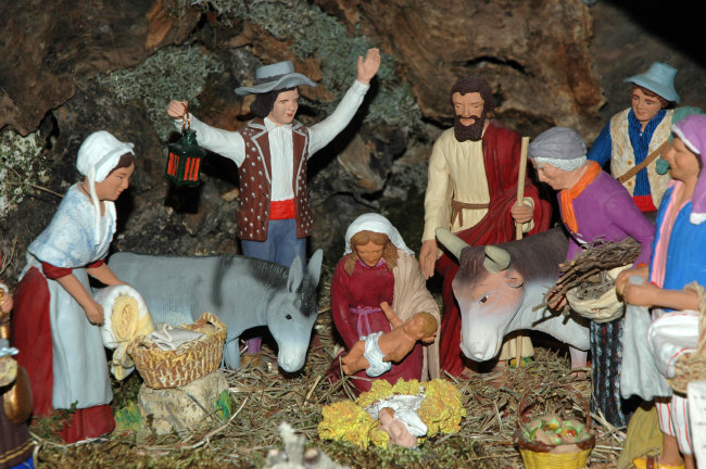 Le ＂Lou ravi＂ de la crèche de Noël